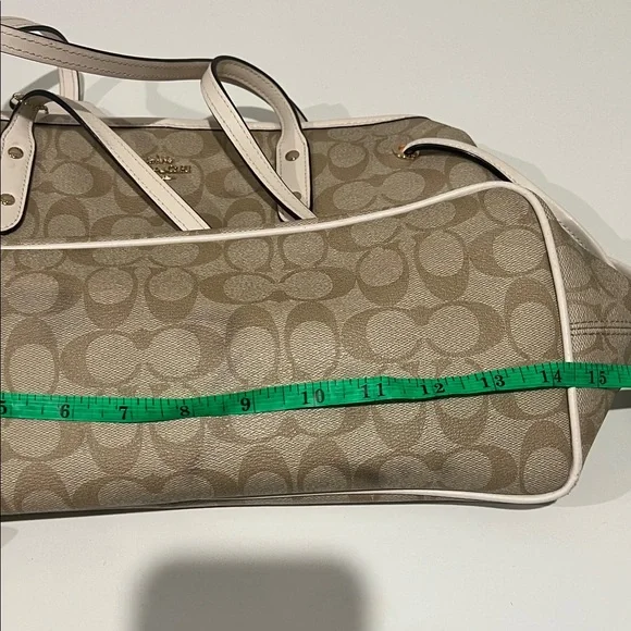 Coach Beige Signature Tote - Picture 8 of 11